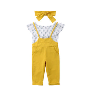 2pcs Ensemble Bebe Fille Mode Tenue et Pantalon